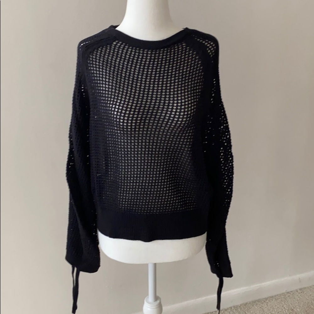 All Saints Black Zano Sweater Xsmall